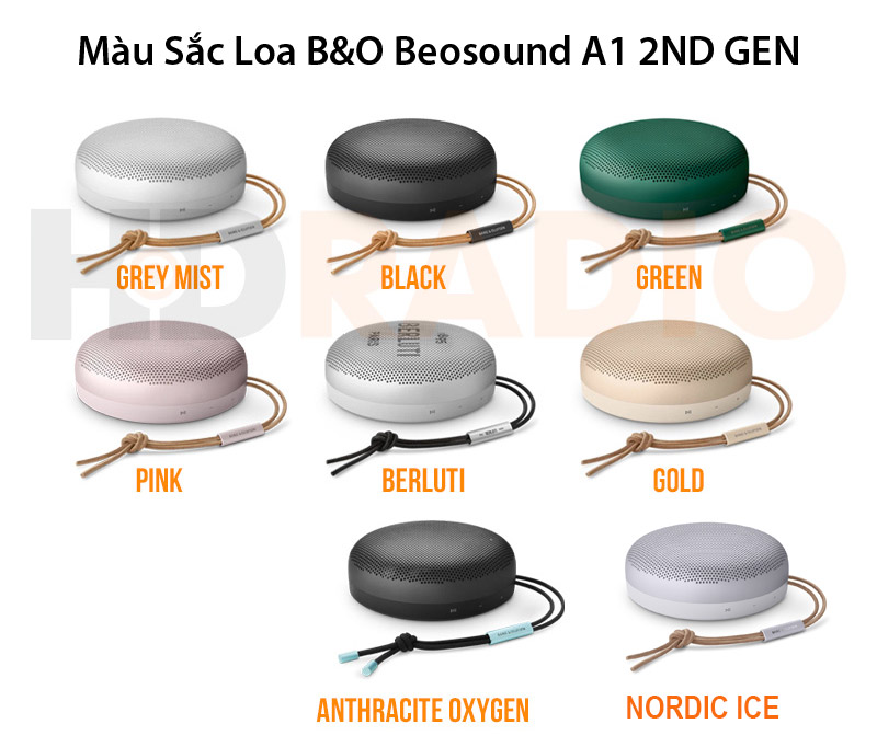 màu sắc Loa B&O Beosound A1 Gen 2