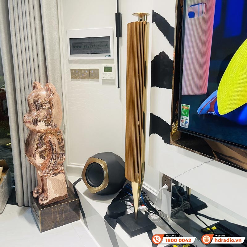 Loa B&O Beolab 18 Chính Hãng, Công Suất 320W/ chiếc, Bluetooth, Wifi, Optical, RCA, Kết nối đa phòng (Cặp loa đứng Hi-End)-8