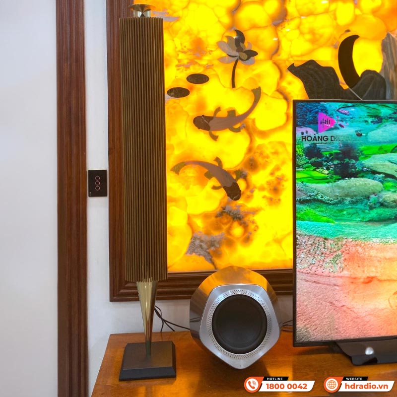 Loa B&O Beolab 18 Chính Hãng, Công Suất 320W/ chiếc, Bluetooth, Wifi, Optical, RCA, Kết nối đa phòng (Cặp loa đứng Hi-End)-7