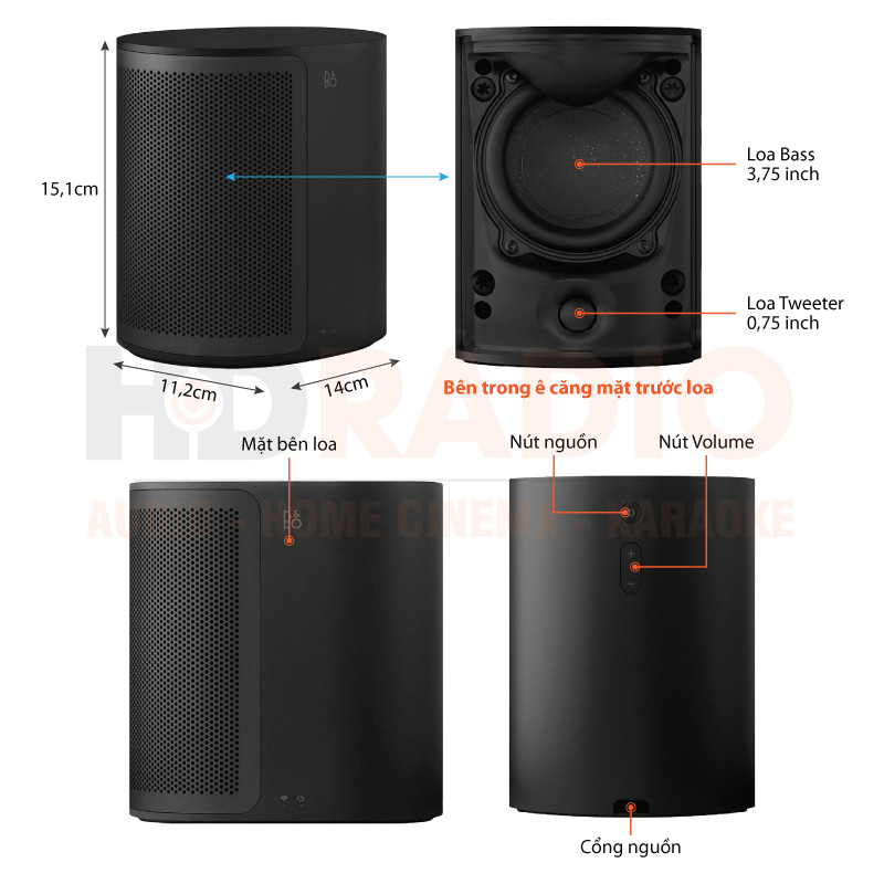 Chú thích Loa B&O Beoplay M3