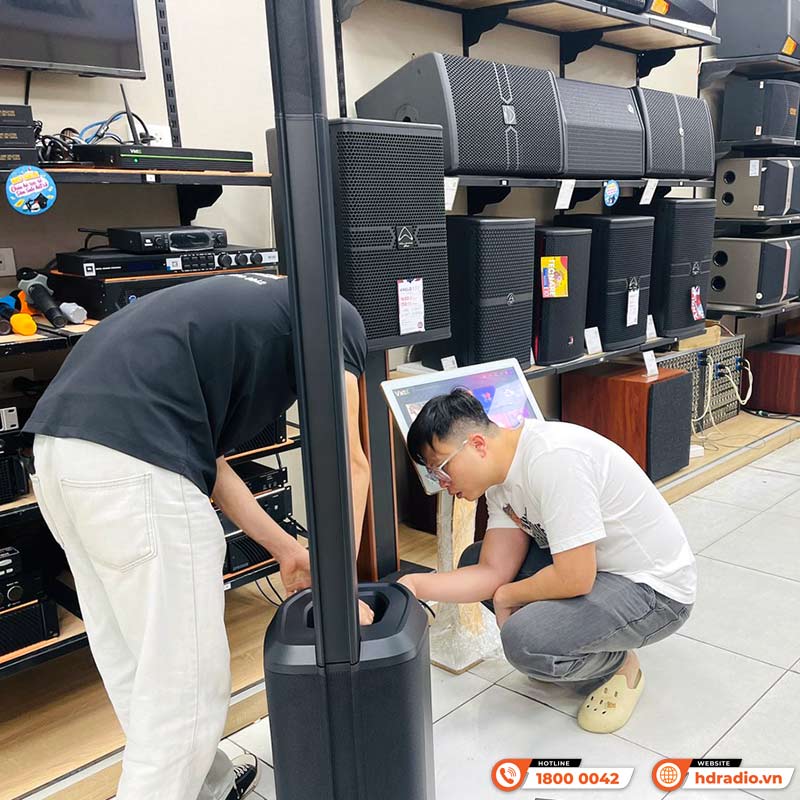 khách hàng trải nghiệm Loa Bose L1 PRO8 chính hãng tại hdradio