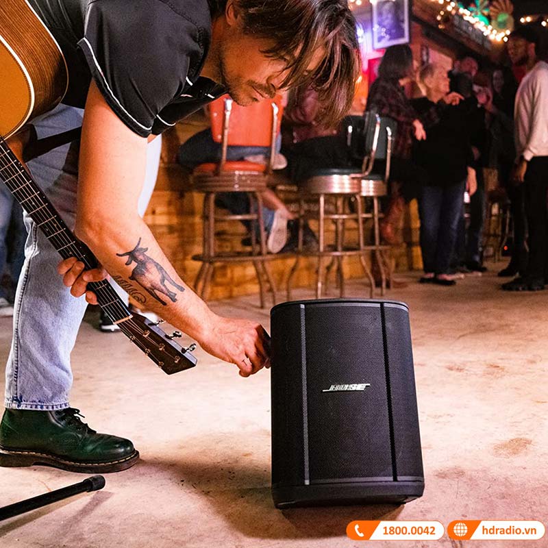 Loa Bose S1 Pro Plus, Pin 11 Giờ, Mixer 3 Kênh, Bluetooth, AUX, XLR, LCD, App Bose Music-15