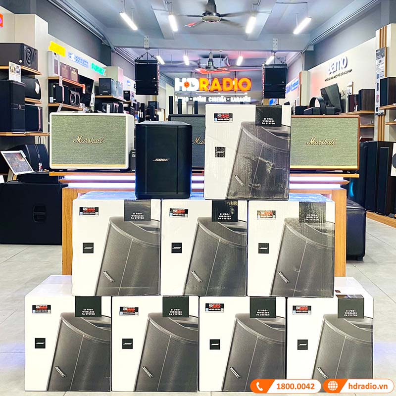 Loa Bose S1 Pro Plus, Pin 11 Giờ, Mixer 3 Kênh, Bluetooth, AUX, XLR, LCD, App Bose Music-12