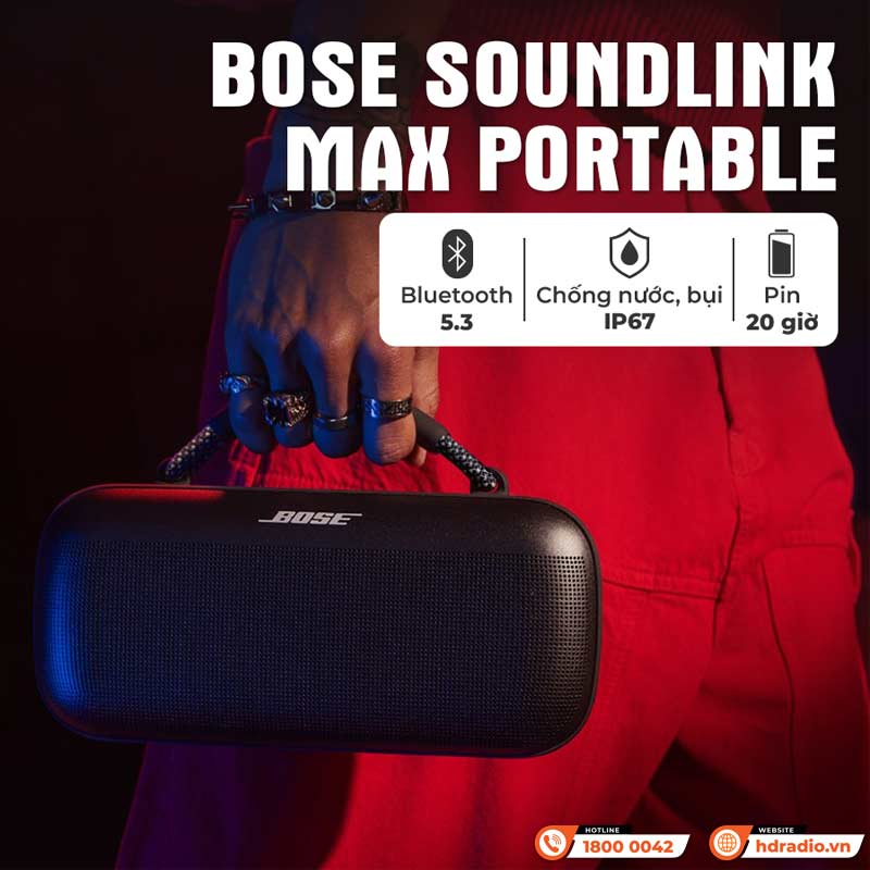 Tính năng Loa Bose SoundLink Max Portable