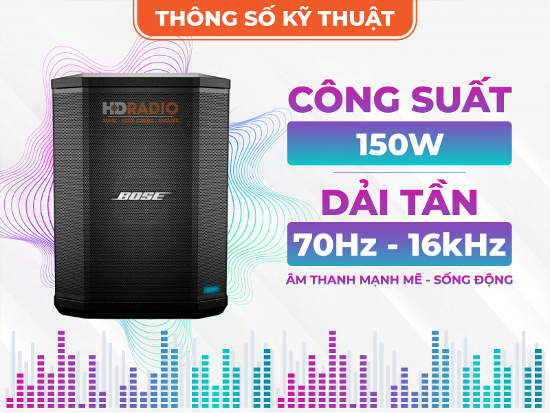 Loa Bose S1 Pro có công suất 150W