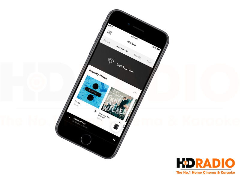 loa Bose Home Speaker 500 vơi ưng dung Bose Music