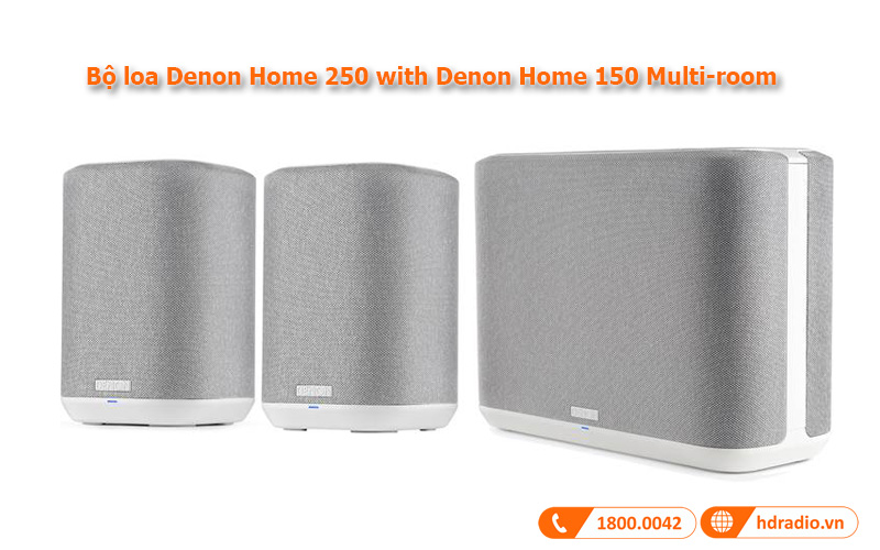 Bộ loa Denon Home 250 with Denon Home 150 Multiroom