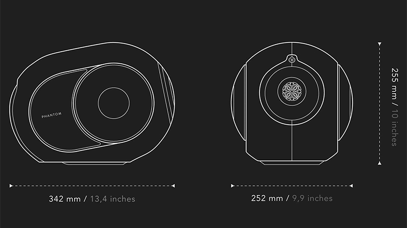 kích thước Loa Devialet Phantom I 103DB