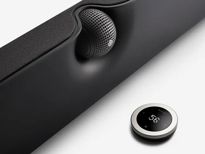 DEVIALET Phantom Remote V2 Matte Black và Loa Soundbar Devialet Dione