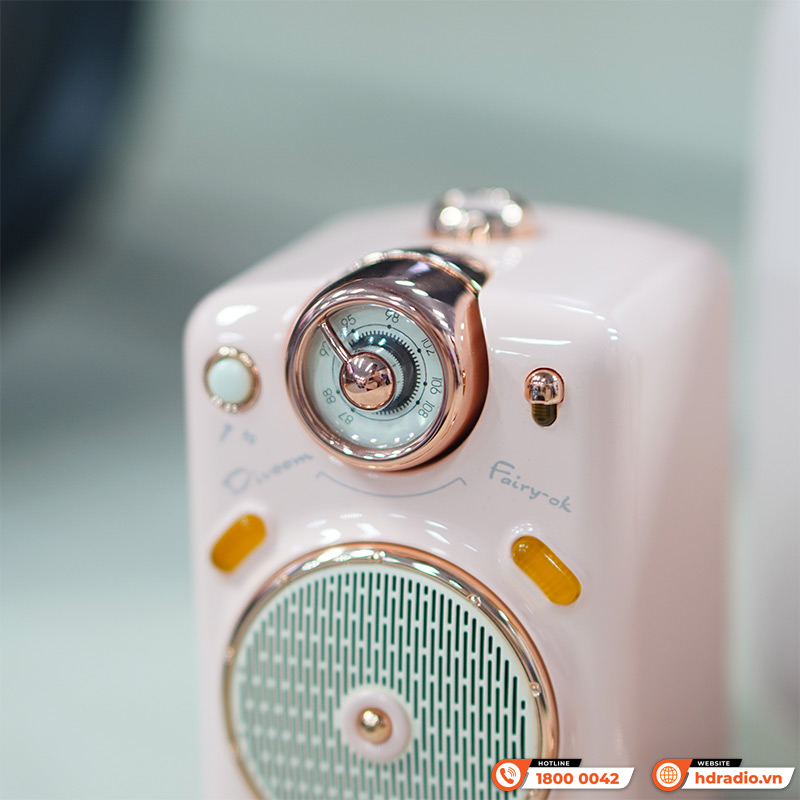 Loa Divoom Fairy-Ok, Công suất 10W, Pin 6h, Bluetooth 5.0, FM radio, kèm 1 micro-6