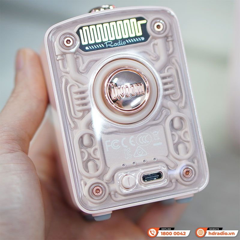 Loa Divoom Fairy-Ok, Công suất 10W, Pin 6h, Bluetooth 5.0, FM radio, kèm 1 micro-8