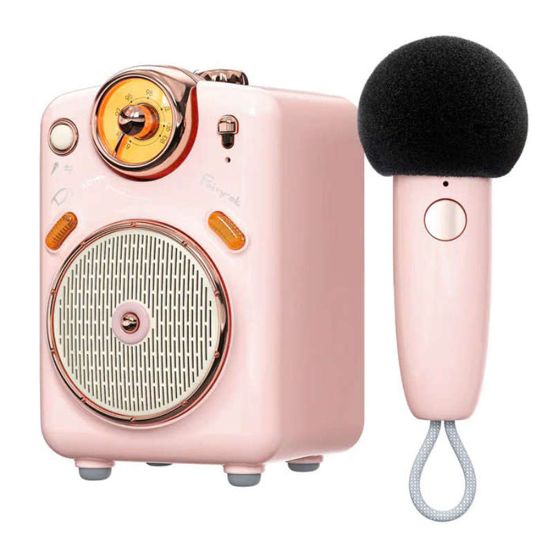Loa Divoom Fairy-Ok, Công suất 10W, Pin 6h, Bluetooth 5.0, FM radio, kèm 1 micro