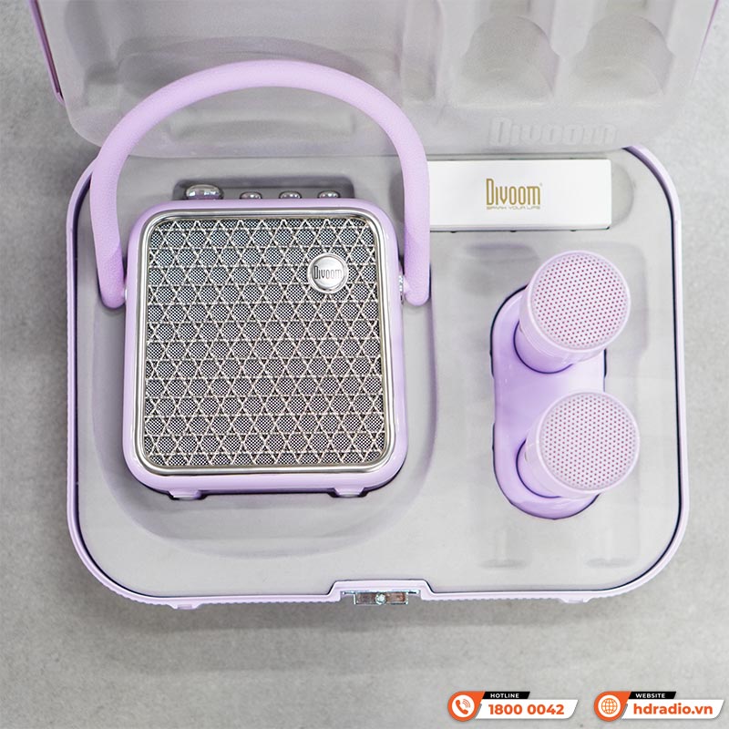 Loa Divoom SongBird-SE, Công Suất 18W, Bluetooth 5.2, Pin 8H, IPX4, Kèm 2 Tay Mic-2