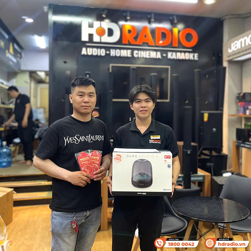 Loa Harman Kardon Aura Studio 4 (IV) Chính Hãng, Công Suất 130W, LED Mới Cực Đẹp, Bluetooth, AUX-31