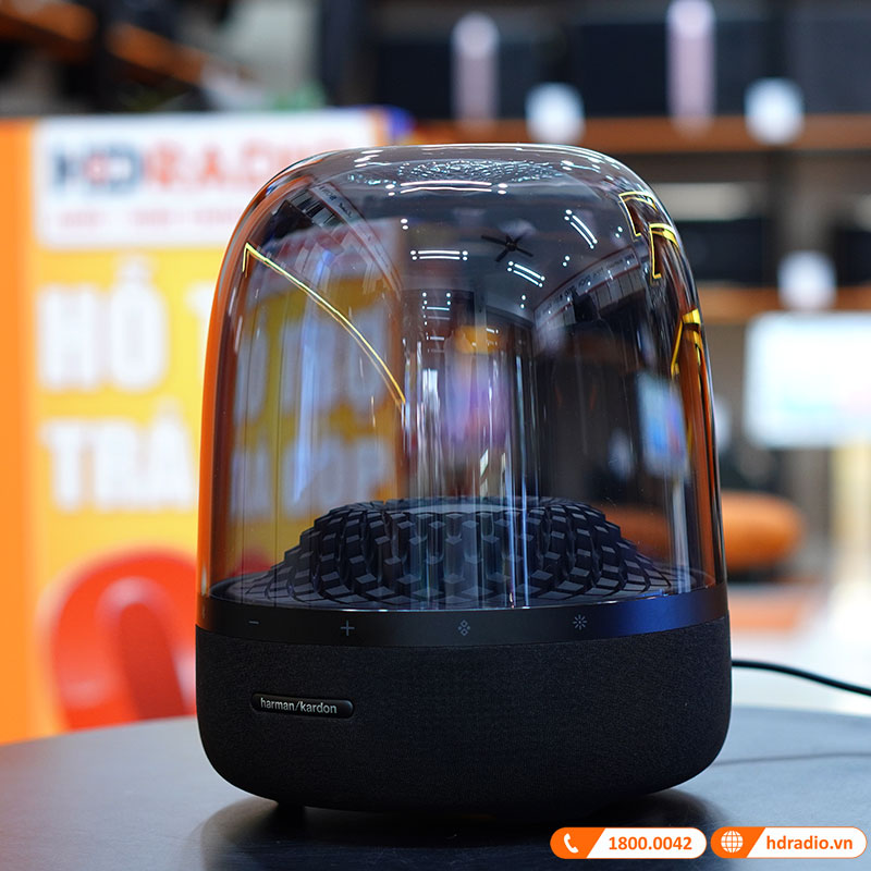Loa Harman Kardon Aura Studio 4 (IV) Chính Hãng, Công Suất 130W, LED Mới Cực Đẹp, Bluetooth, AUX-8