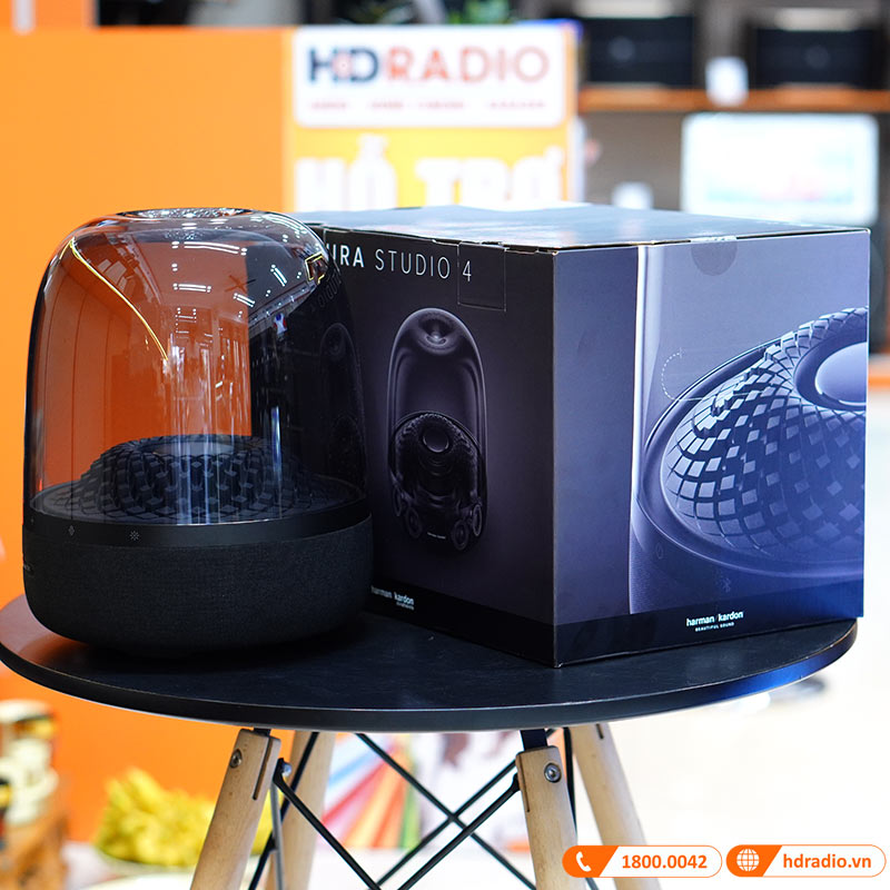 Loa Harman Kardon Aura Studio 4 (IV) Chính Hãng, Công Suất 130W, LED Mới Cực Đẹp, Bluetooth, AUX-16