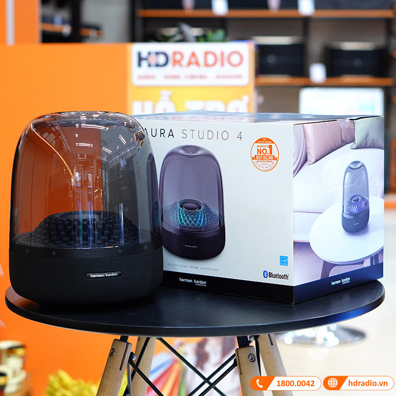 Loa Harman Kardon Aura Studio 4 (IV) Chính Hãng, Công Suất 130W, LED Mới Cực Đẹp, Bluetooth, AUX-15