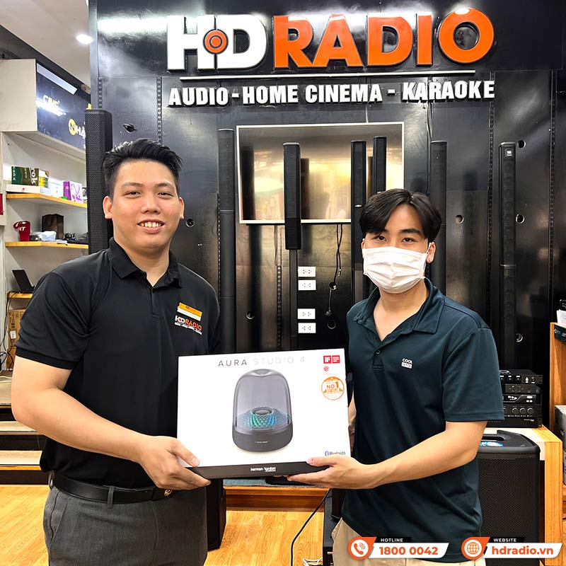 Loa Harman Kardon Aura Studio 4 (IV) Chính Hãng, Công Suất 130W, LED Mới Cực Đẹp, Bluetooth, AUX-27