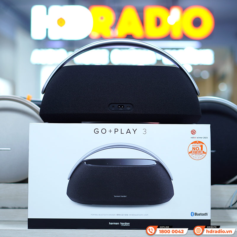 Loa Harman Kardon Go Play 3 Chính Hãng, Công suất 160W, Pin 8h, Bluetooth 5.2, AUX, Mic thoại, Auto Self Tuning-5