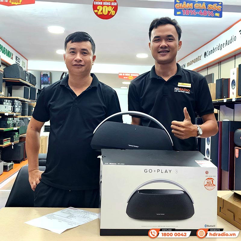 Khách hàng mua 2 Loa Harman Kardon Go Play 3 chính hãng tại hdradio