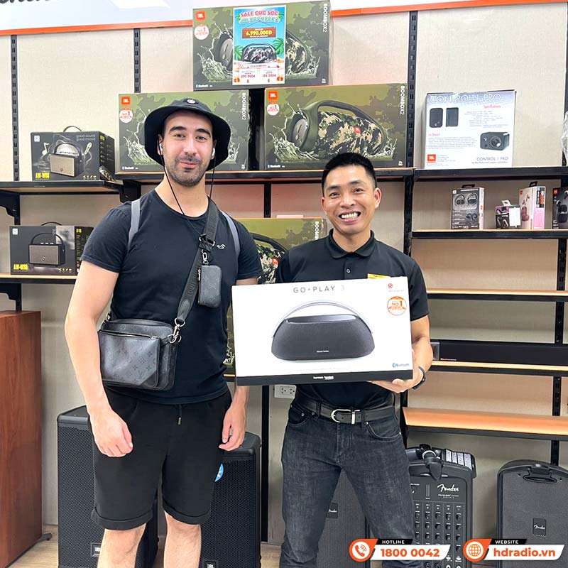 Loa Harman Kardon Go Play 3 Chính Hãng, Công suất 160W, Pin 8h, Bluetooth 5.2, AUX, Mic thoại, Auto Self Tuning-27