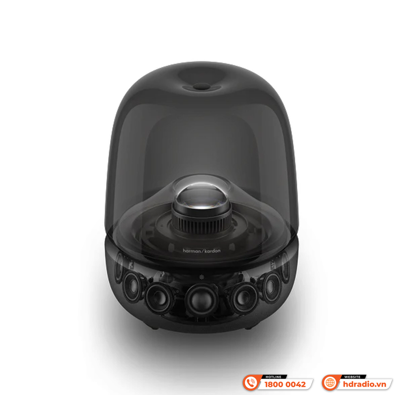 Loa Harman Kardon Aura Studio 5, LED mới đẹp, Công suất 160W, Bluetooth 5.4 Auracast, AUX-10