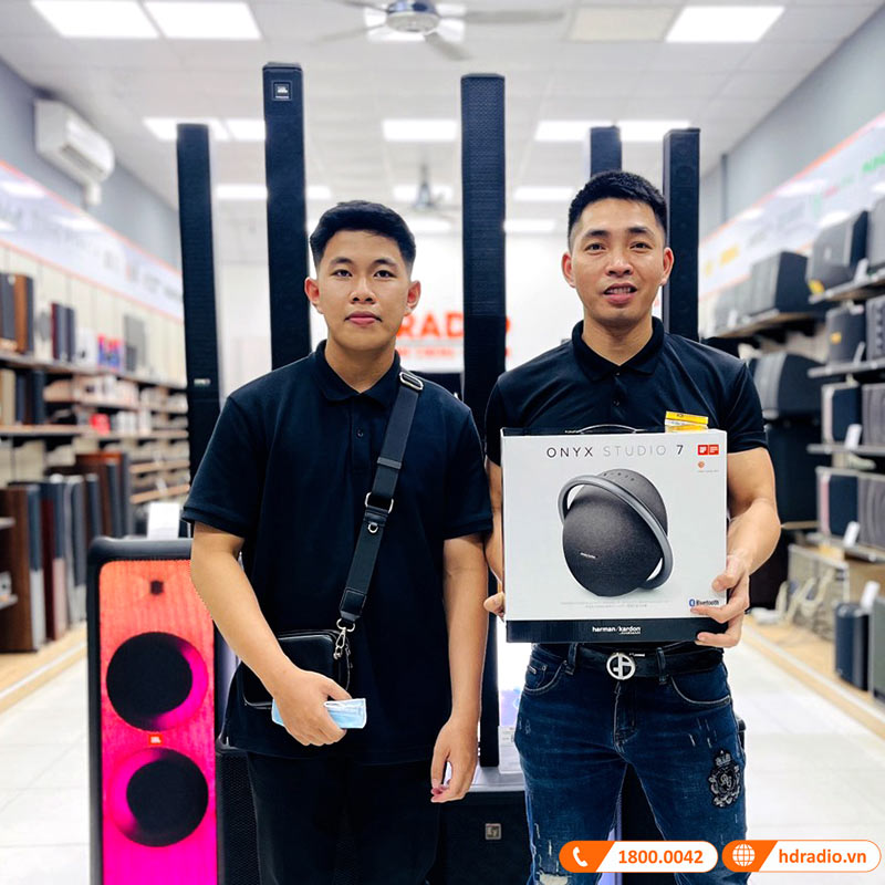 Loa Harman Kardon Onyx Studio 7, Pin 8h, Bluetooth, AUX, Công Suất 50W, Wireless Dual Sound-1