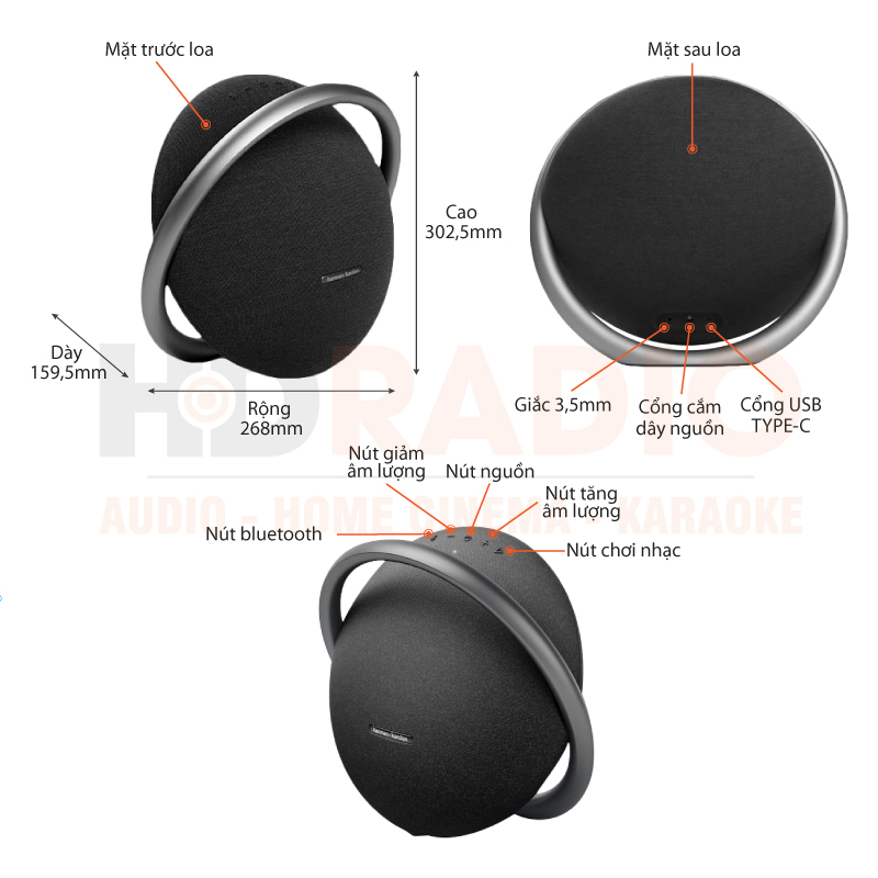 chu thich loa Harman Kardon OnyxStudio 7