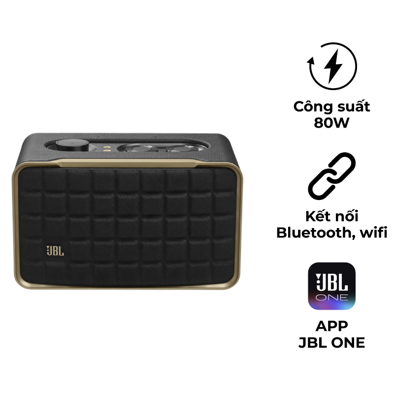 Loa JBL Authentics 200, Công suất 90W, Bluetooth 5.3, Wifi, AUX, USB, Ethernet, JBL One APP