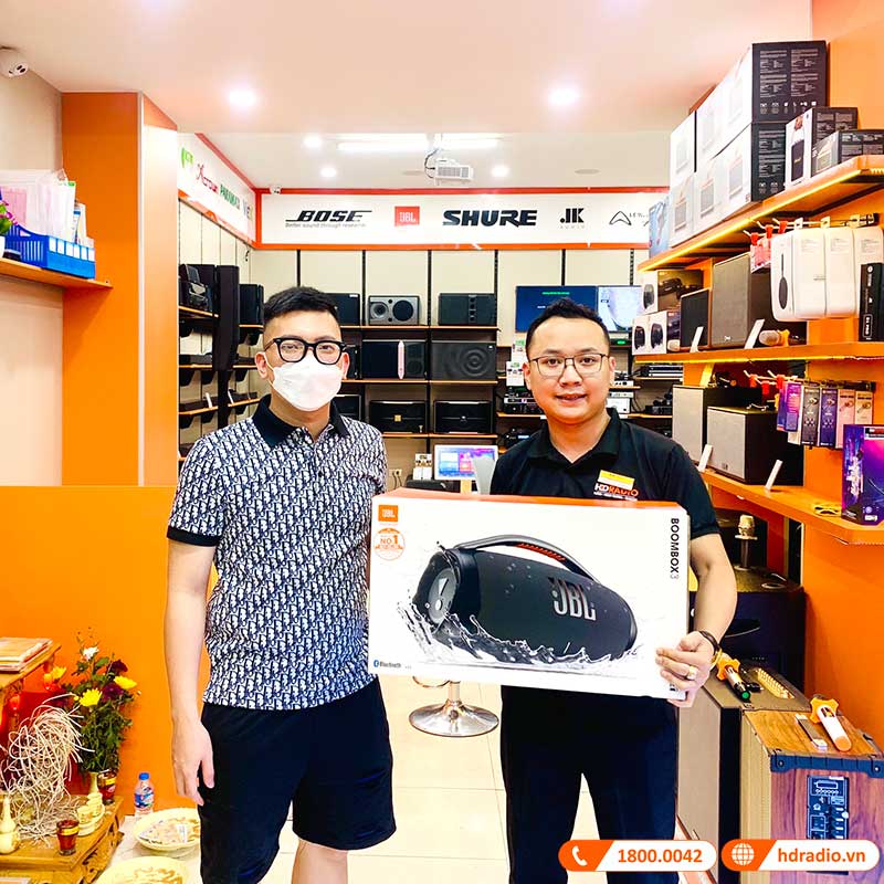 Loa JBL Boombox 3, Pin 24h, Công Suất 180W (AC), IP67, Bluetooth 5.3, AUX, USB A, PartyBoost-5