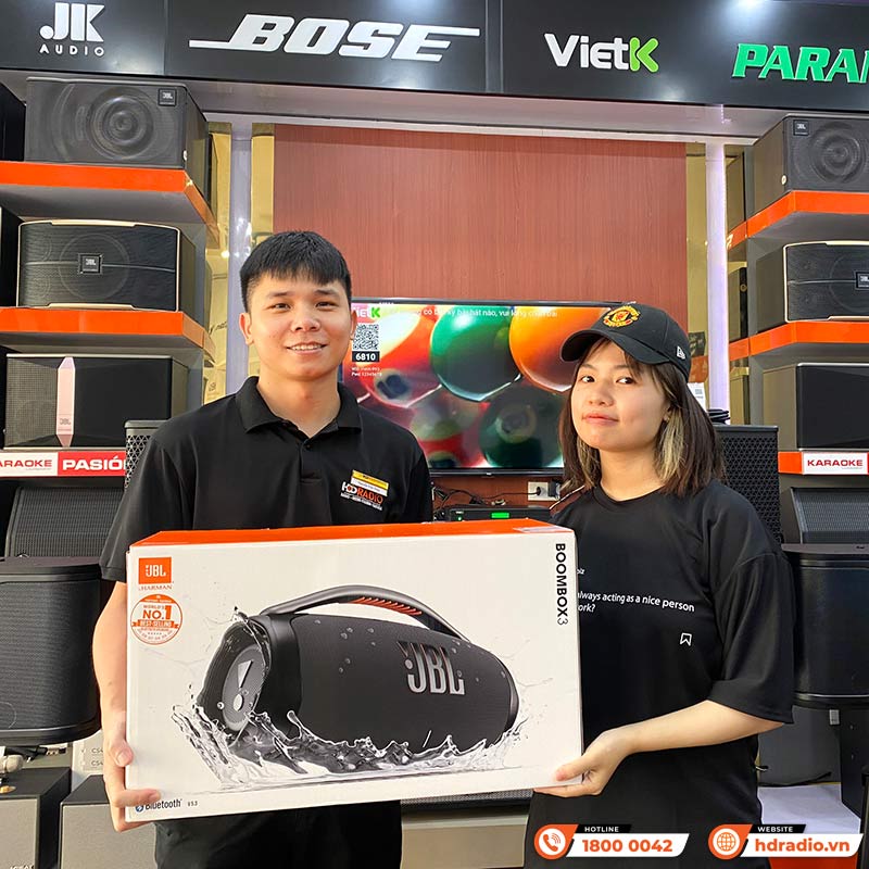 Loa JBL Boombox 3, Pin 24h, Công Suất 180W (AC), IP67, Bluetooth 5.3, AUX, USB A, PartyBoost-14