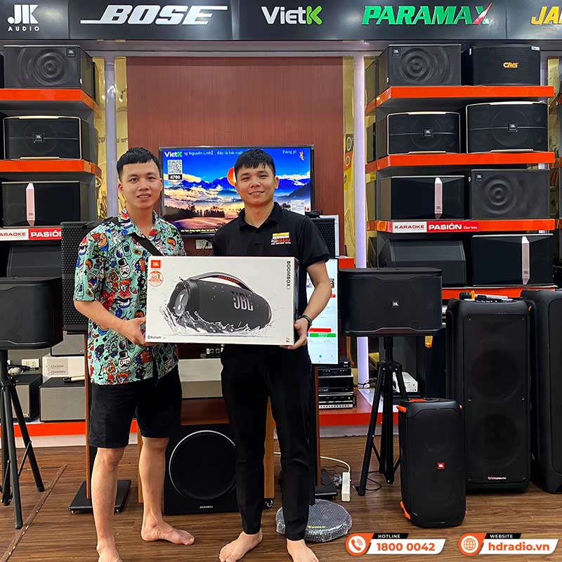 Loa JBL Boombox 3, Pin 24h, Công Suất 180W (AC), IP67, Bluetooth 5.3, AUX, USB A, PartyBoost-15