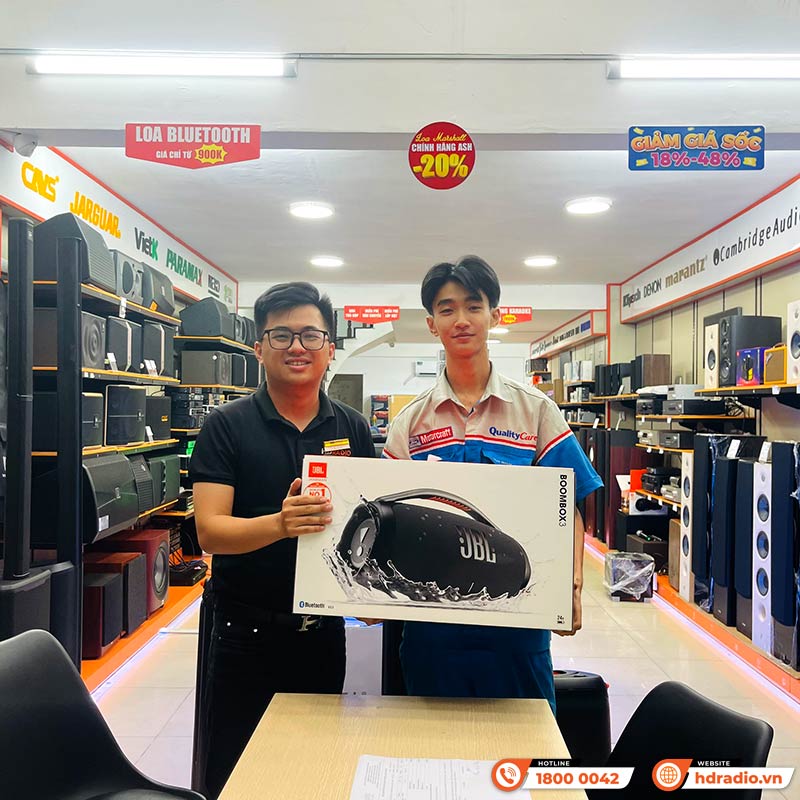 Loa JBL Boombox 3, Pin 24h, Công Suất 180W (AC), IP67, Bluetooth 5.3, AUX, USB A, PartyBoost-11