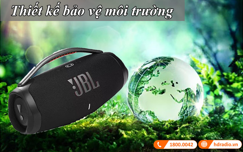 Thiết kế loa JBL Boombox 3 thân thiện môi trường
