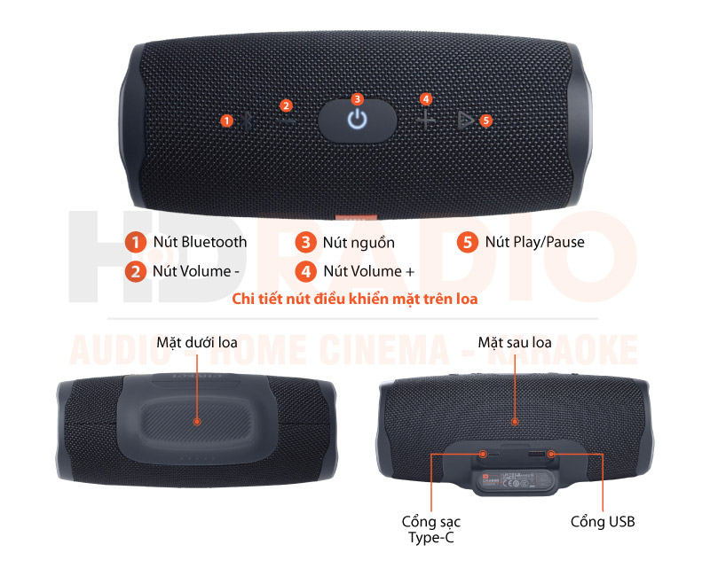 Chú thích Loa JBL Charge Essential 2