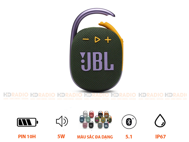 đặc điểm nổi bật loa JBL Clip 4