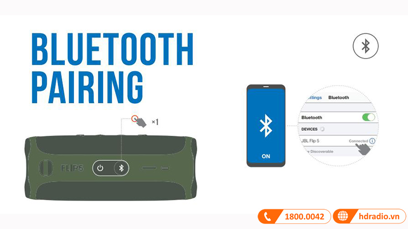 Kết nối bluetooth nhanh chóng