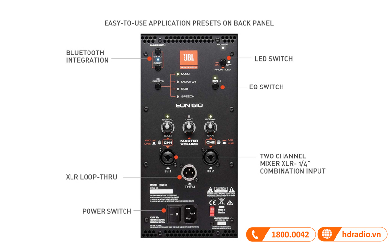 ket noi co day loa jbl eon 610 ket noi co day loa jbl eon 610