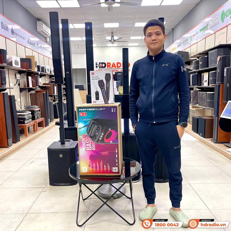 Loa JBL PartyBox Club 120, Pin 12 Giờ, Công Suất 160W, LED Đẹp, AUX, Micro, Bluetooth 5.3, IPX4, AI Sound Boost, Auracast, App JBL Partybox-27