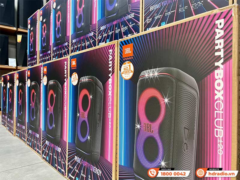 Loa JBL PartyBox Club 120 chính hãng về hàng tại showroom HDRadio