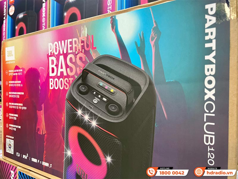 Loa JBL PartyBox Club 120 chính hãng về hàng tại showroom HDRadio