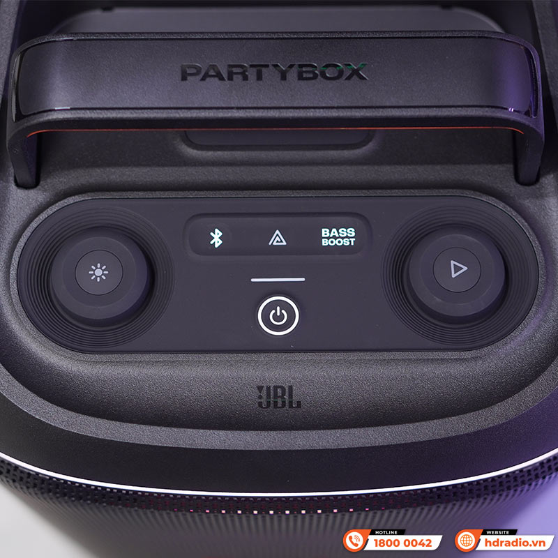 Loa JBL PartyBox Club 120, Pin 12 Giờ, Công Suất 160W, LED Đẹp, AUX, Micro, Bluetooth 5.3, IPX4, AI Sound Boost, Auracast, App JBL Partybox-15