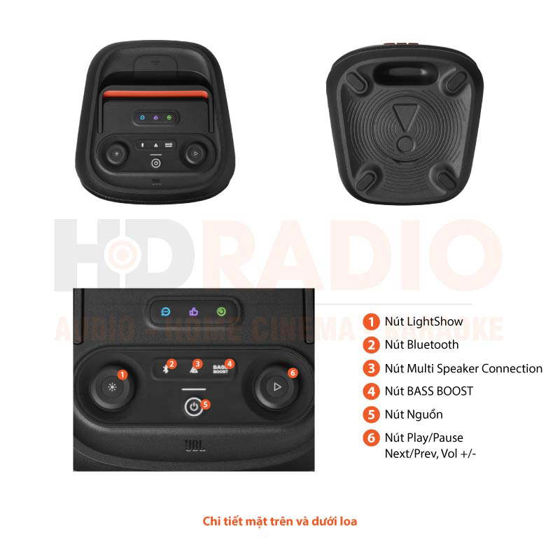 Chú thích Loa JBL Partybox Club 120