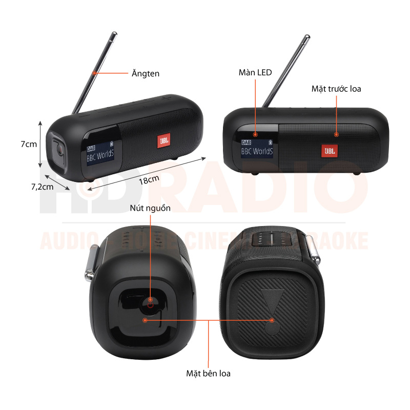 Chú thích Loa JBL Tuner FM 2