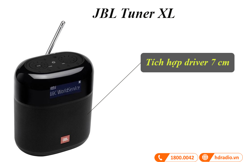Loa JBL TunerXL tích hợp driver hoàn hảo Loa JBL Tuner XL