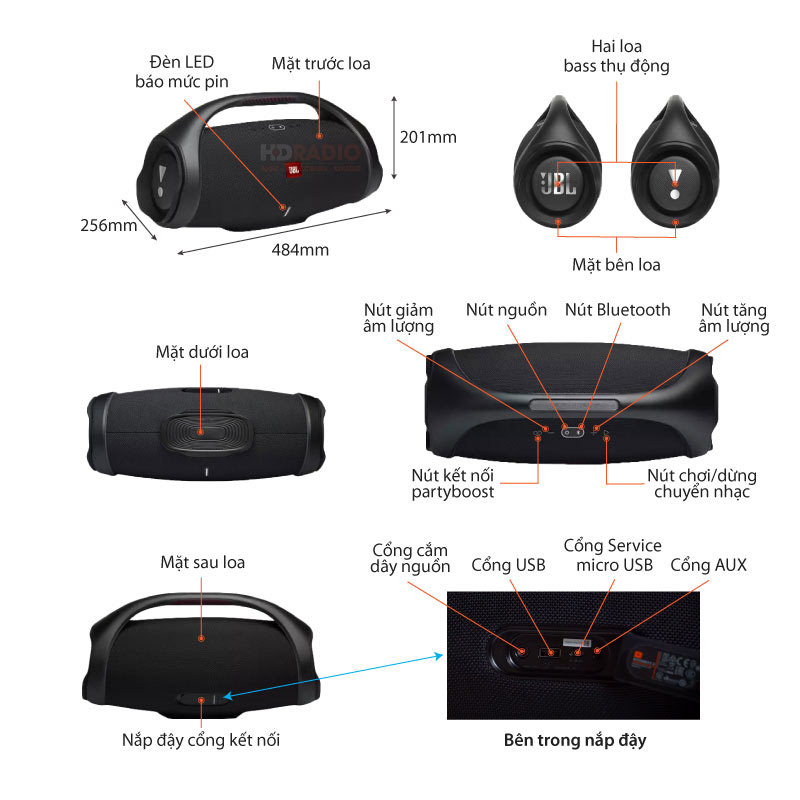 Loa JBL Boombox 2-14