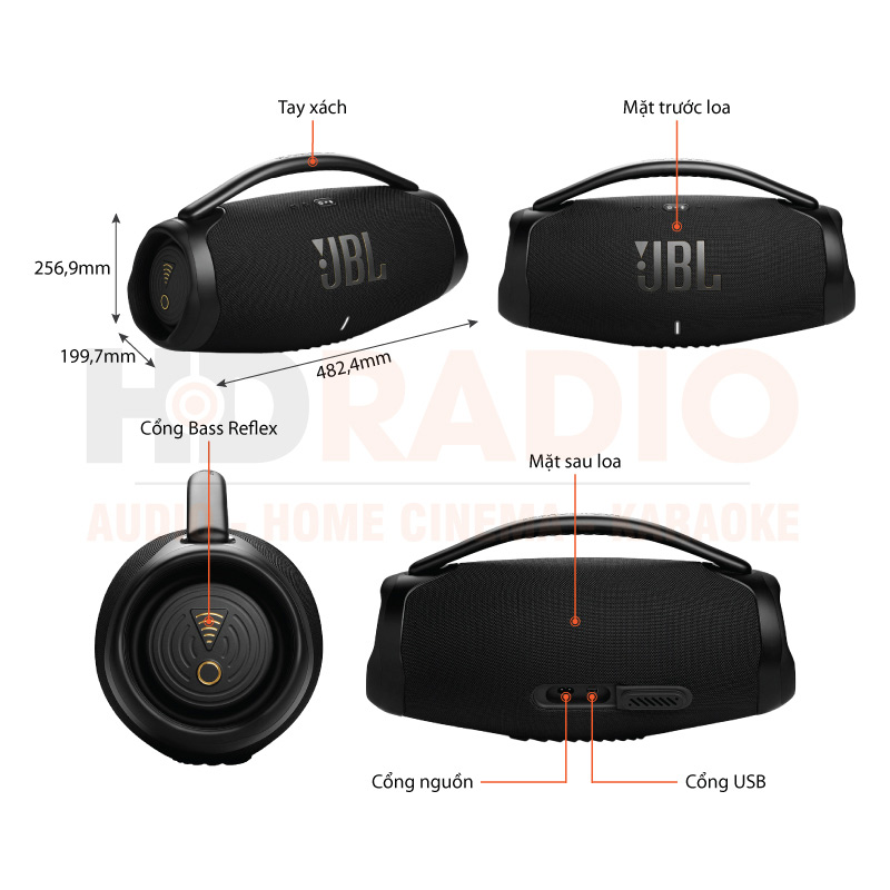 Chú thích Loa JBL Boombox 3 Wi-Fi