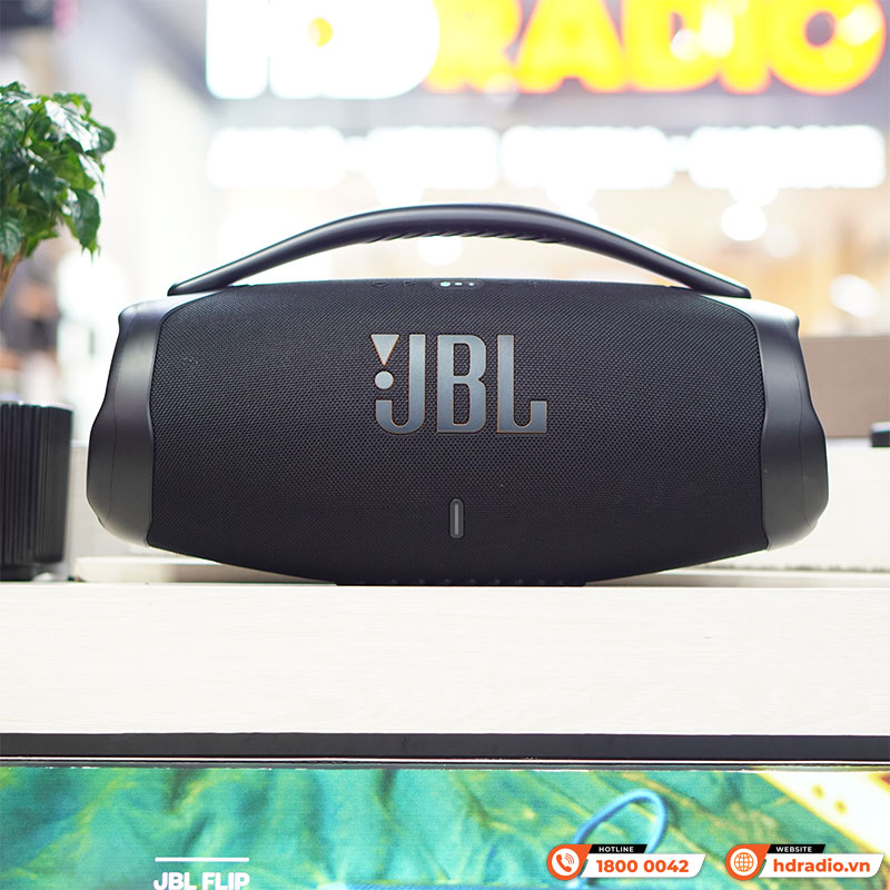 Loa JBL Boombox 3 Wifi, Pin 24h, Chống Nước IP67, Bluetooth 5.3, Âm Thanh Đa phòng, 3D Dolby Atmos, Công suất 200W (AC) 140W (Pin), APP JBL One-4