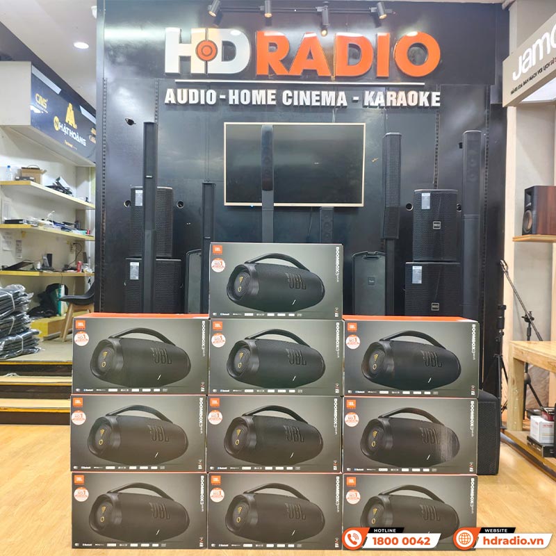 Loa JBL Boombox 3 Wifi, Pin 24h, Chống Nước IP67, Bluetooth 5.3, Âm Thanh Đa phòng, 3D Dolby Atmos, Công suất 200W (AC) 140W (Pin), APP JBL One-2