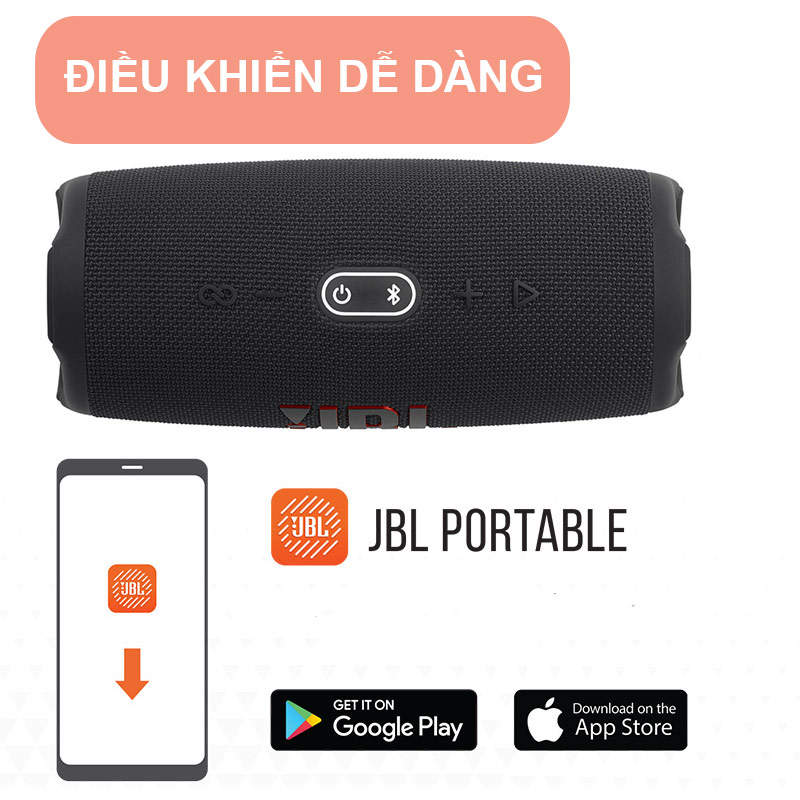 Loa JBL Charge 5, Pin 20h, Chống Nước IP67, Bluetooth 5.1, PartyBoost, USB A, Công suất 40W-14